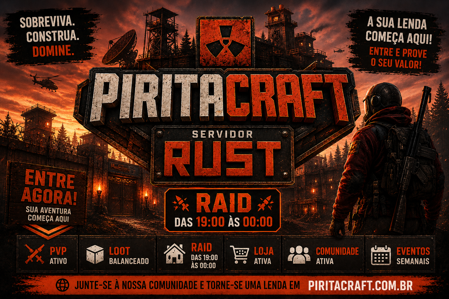 [BR/LATAM] PiriCraft 2X | Solo/Duo/Trio image